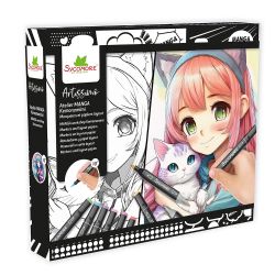 JC25 ARTISSIMO - 10 TABLEAUX ET MARQUEURS MANGA - KEMONOMIMI